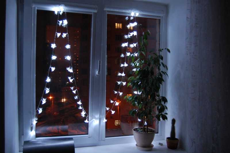 Световые гирлянды на окна