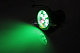 Точечный поворотный светодиодный прожектор, зеленый, 12В, 9Вт, серый корпус