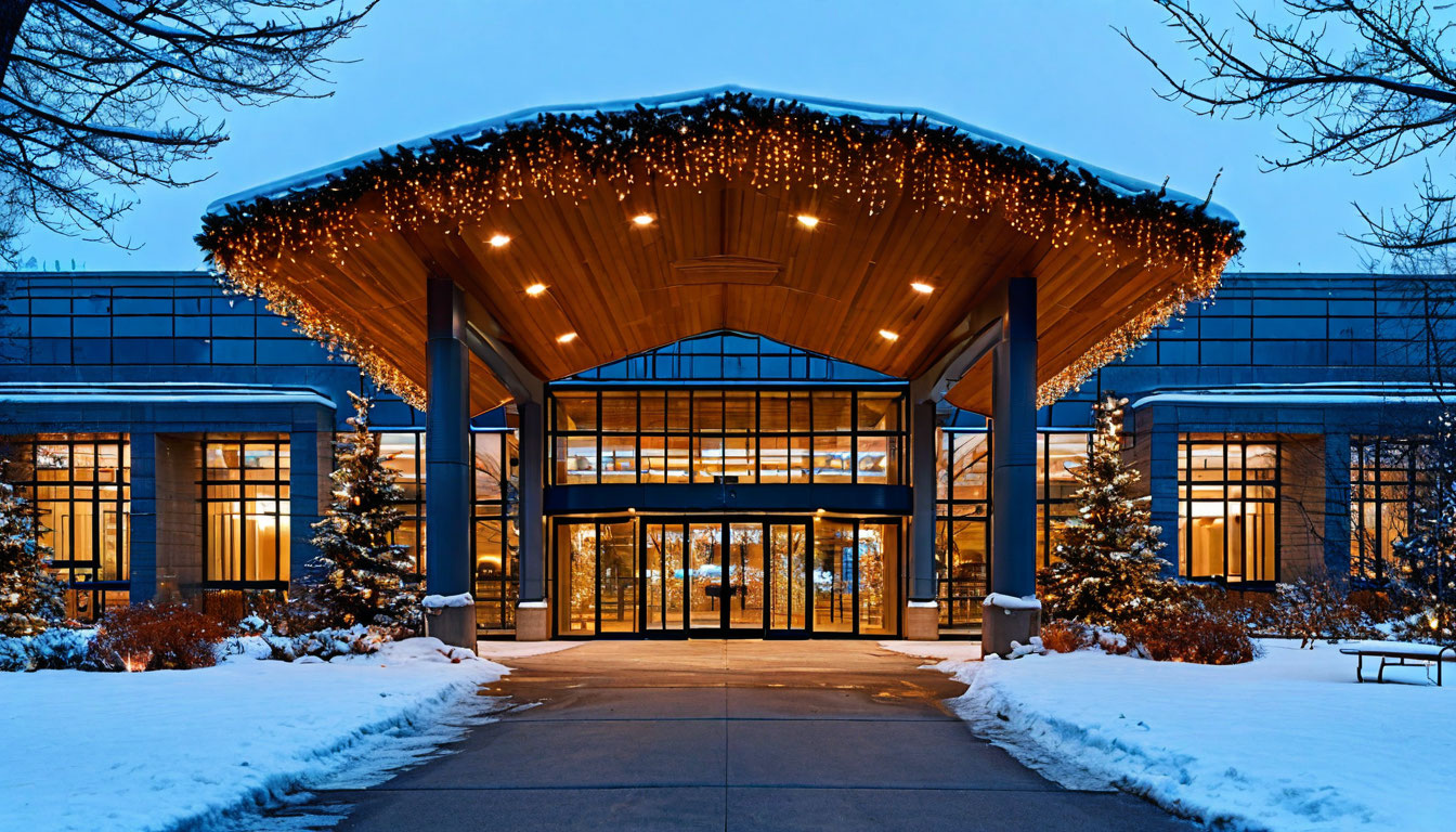 Как безопасно и стильно украсить больницу к Новому году