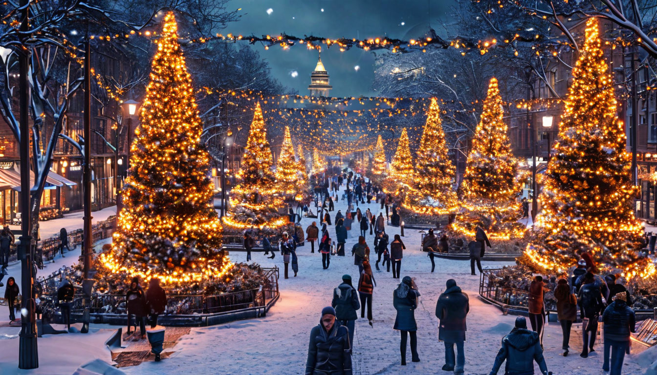 Где применяются светодиодные елки-конус на каркасе до 3 метров