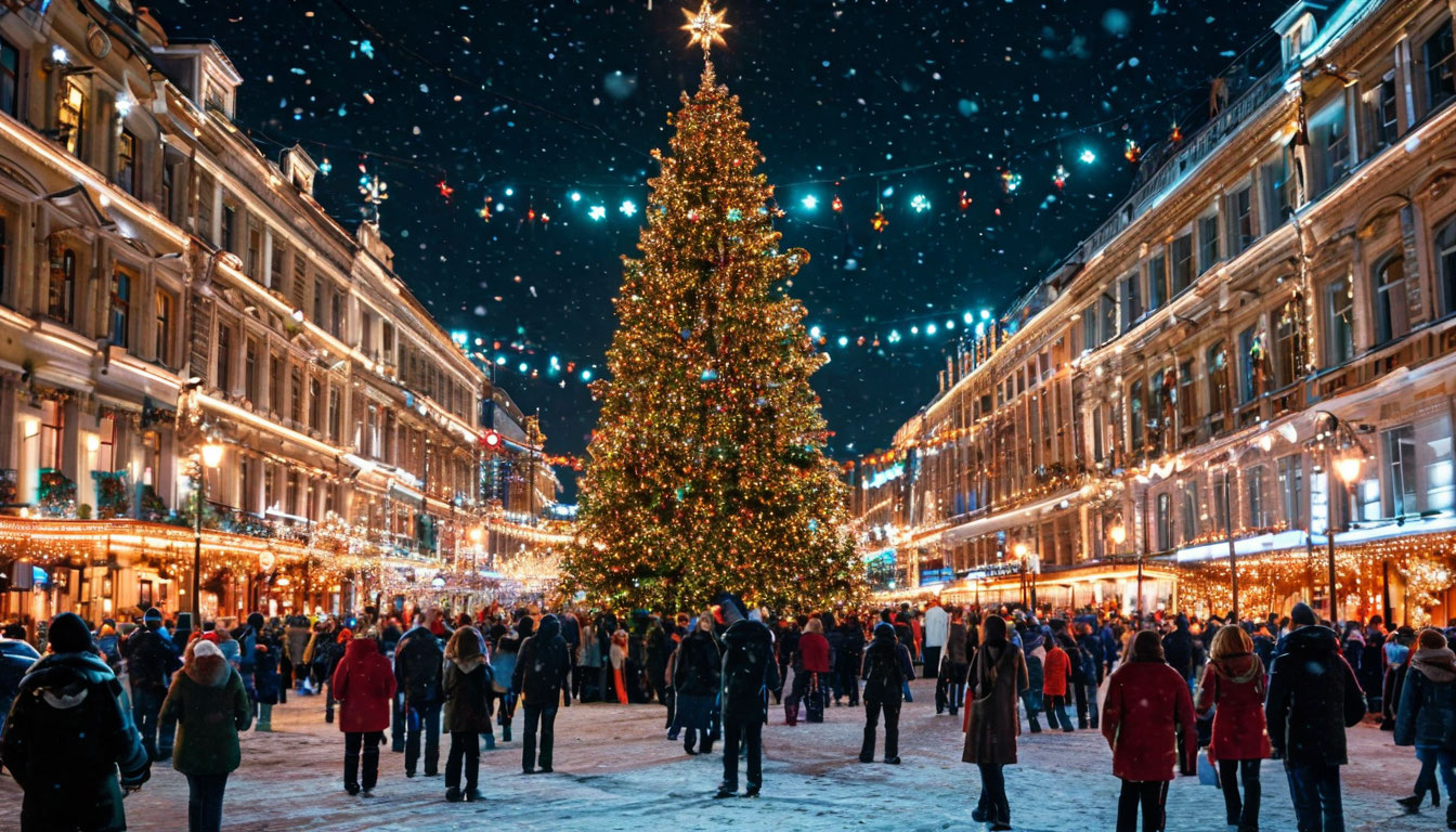 Главные тренды новогоднего освещения ёлок в России и США: сравнение культур и технологий