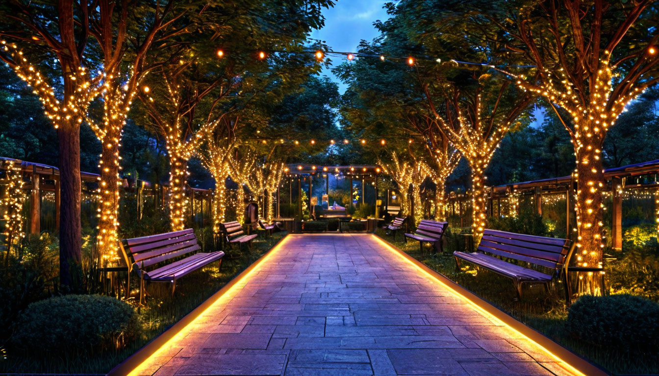 Декоративное освещение фотозоны в парке: тренды и технологии 2025 года