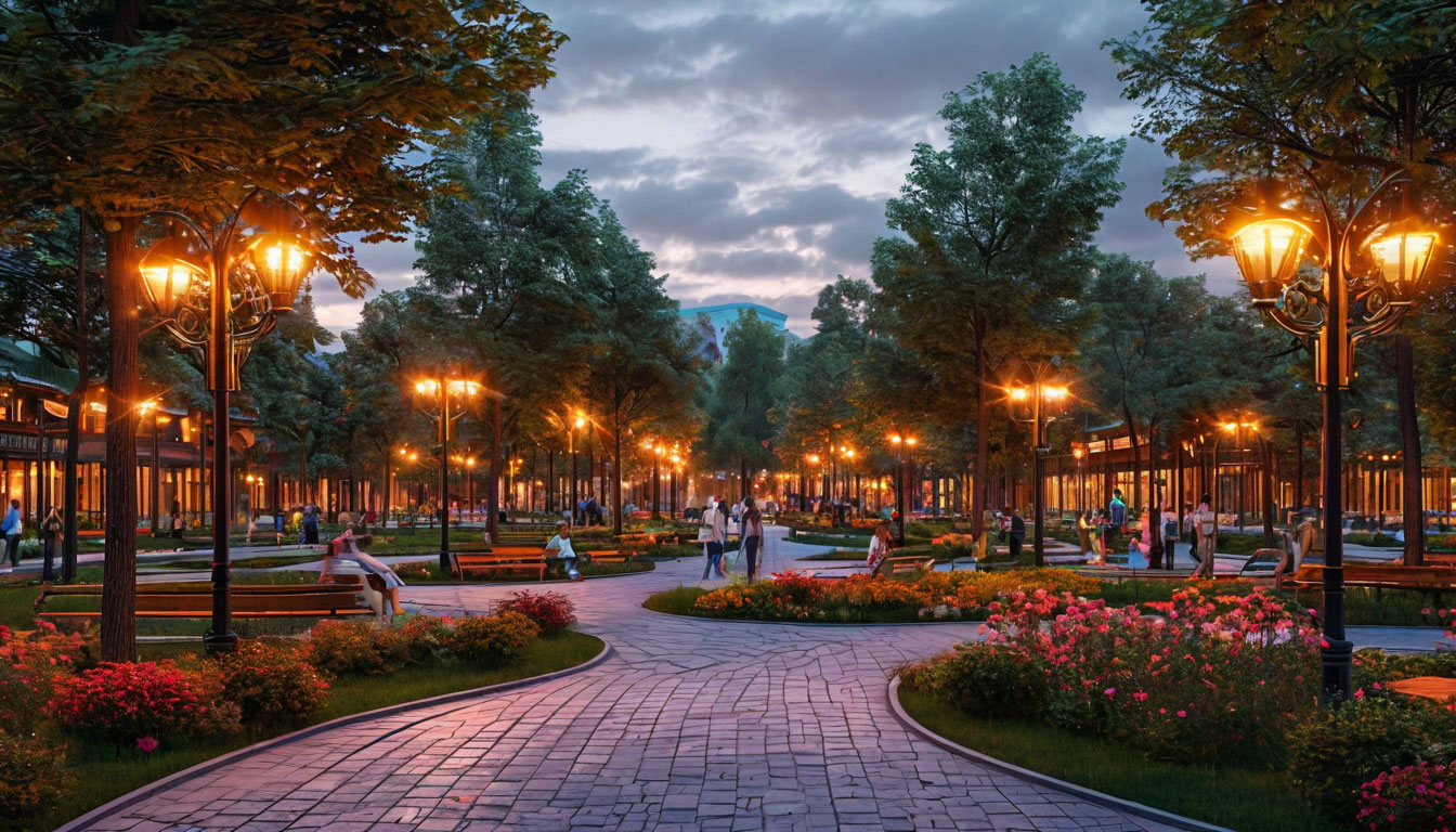 Современное освещение парков в малых городах России: технологии, дизайн, примеры