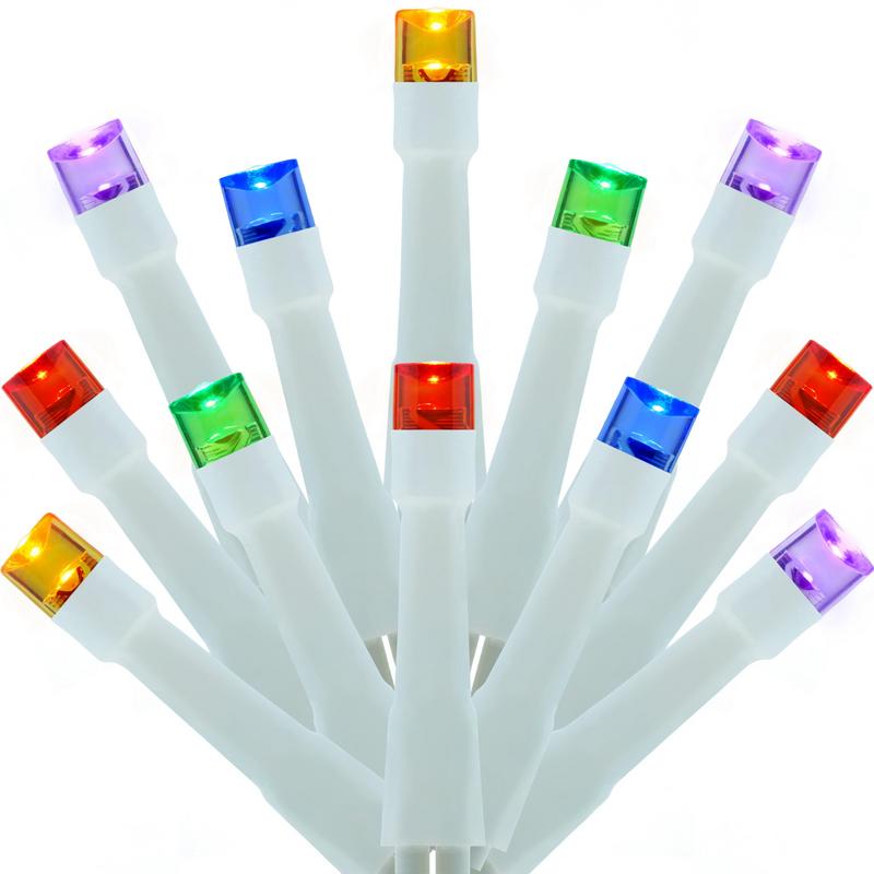 Современные светодиодные гирлянды с разноцветными лампочками для новогоднего оформления медицинских учреждений