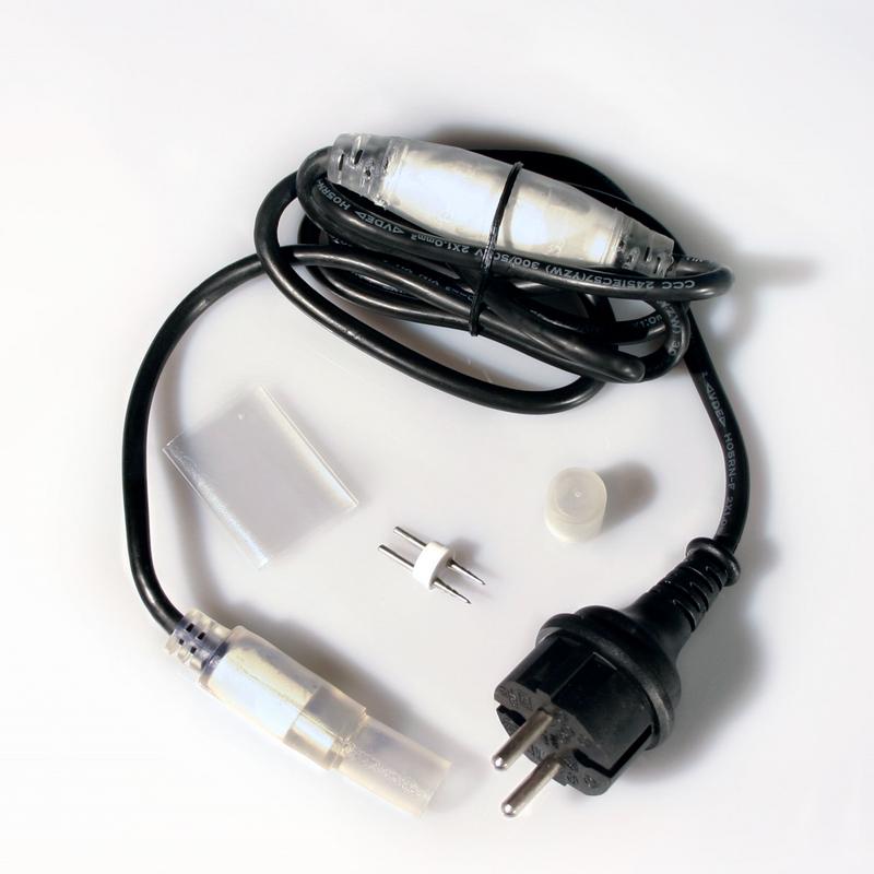 Комплект питания и управления power kit для светодиодного дюралайта — контроллер, муфты, колпачки