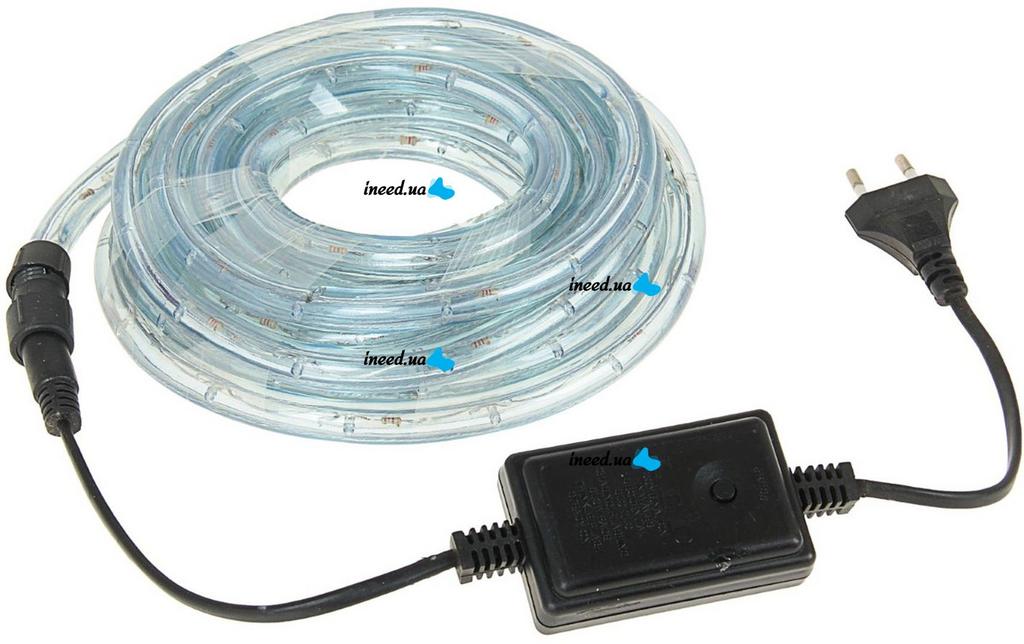 Светодиодная лента дюралайт в прозрачной защитной оболочке для контурного освещения фасадов и интерьеров
