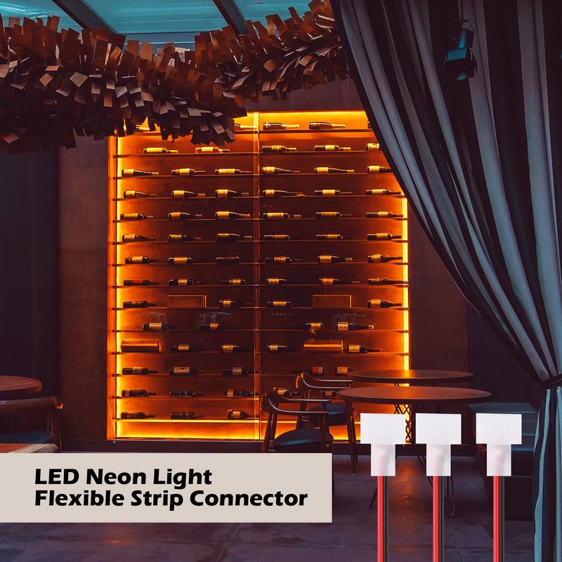 Комплект коннекторов и торцевых заглушек для гибкого неона — все необходимое для герметизации концов светодиодной ленты