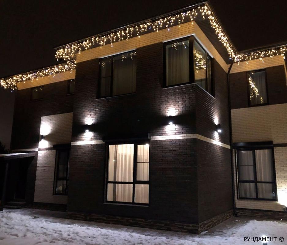 Архитектурная подсветка фасада загородного дома с использованием современных светодиодных технологий