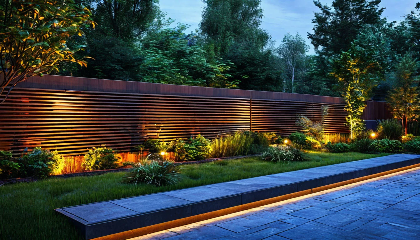 Тренды в освещении заборов в 2025 году: инновации, дизайн и безопасность