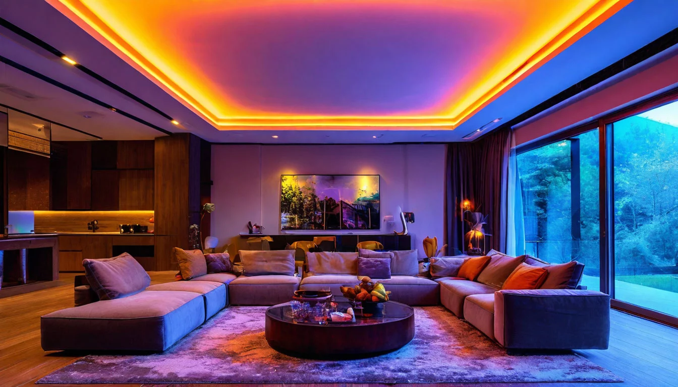 Натяжной потолок с неоновой подсветкой: современные решения и нюансы монтажа