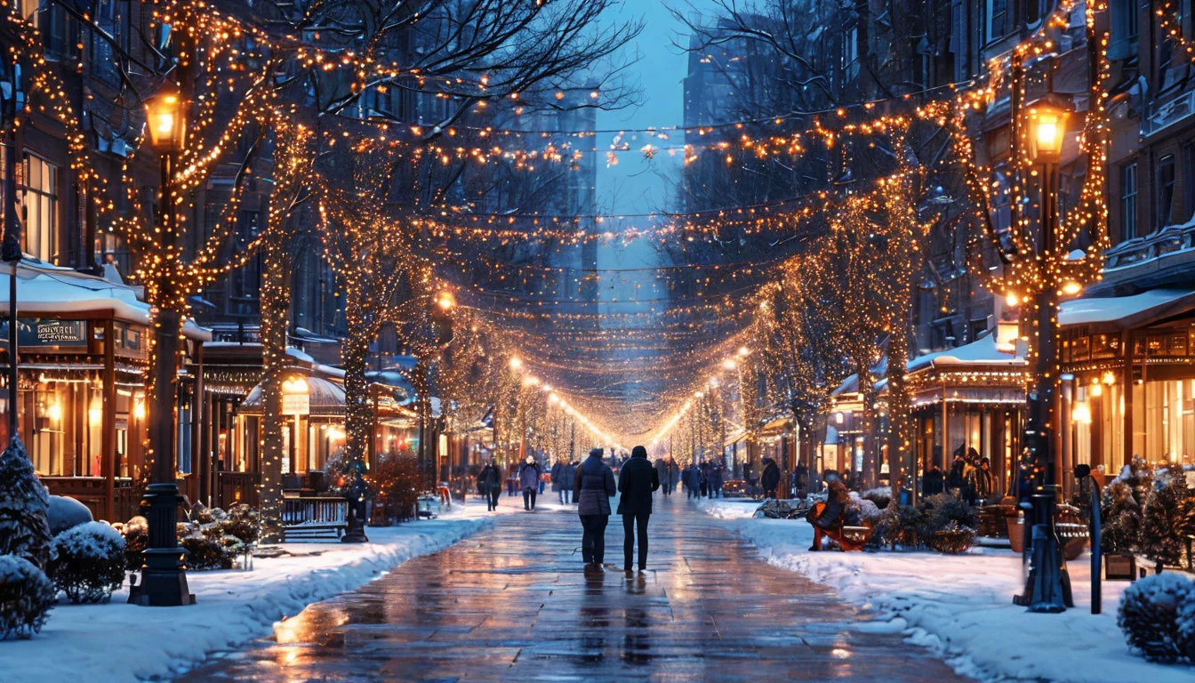Волшебное новогоднее освещение общественных пространств: тренды и технологии 2025 Волшебное новогоднее освещение общественных пространств: тренды и технологии 2025