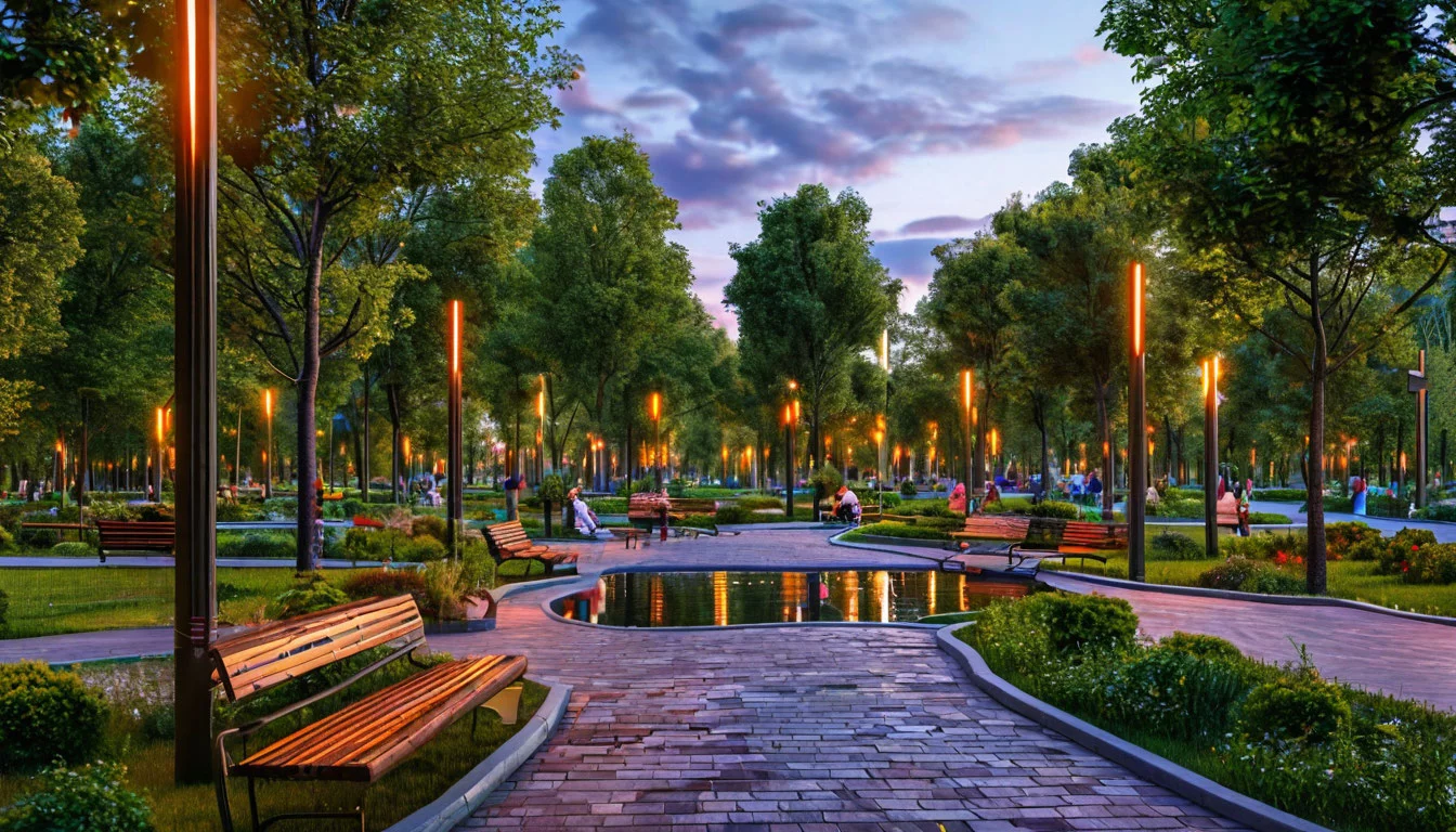 Освещение парка в Бронницах: инновации, опыт и лучшие практики Подмосковья