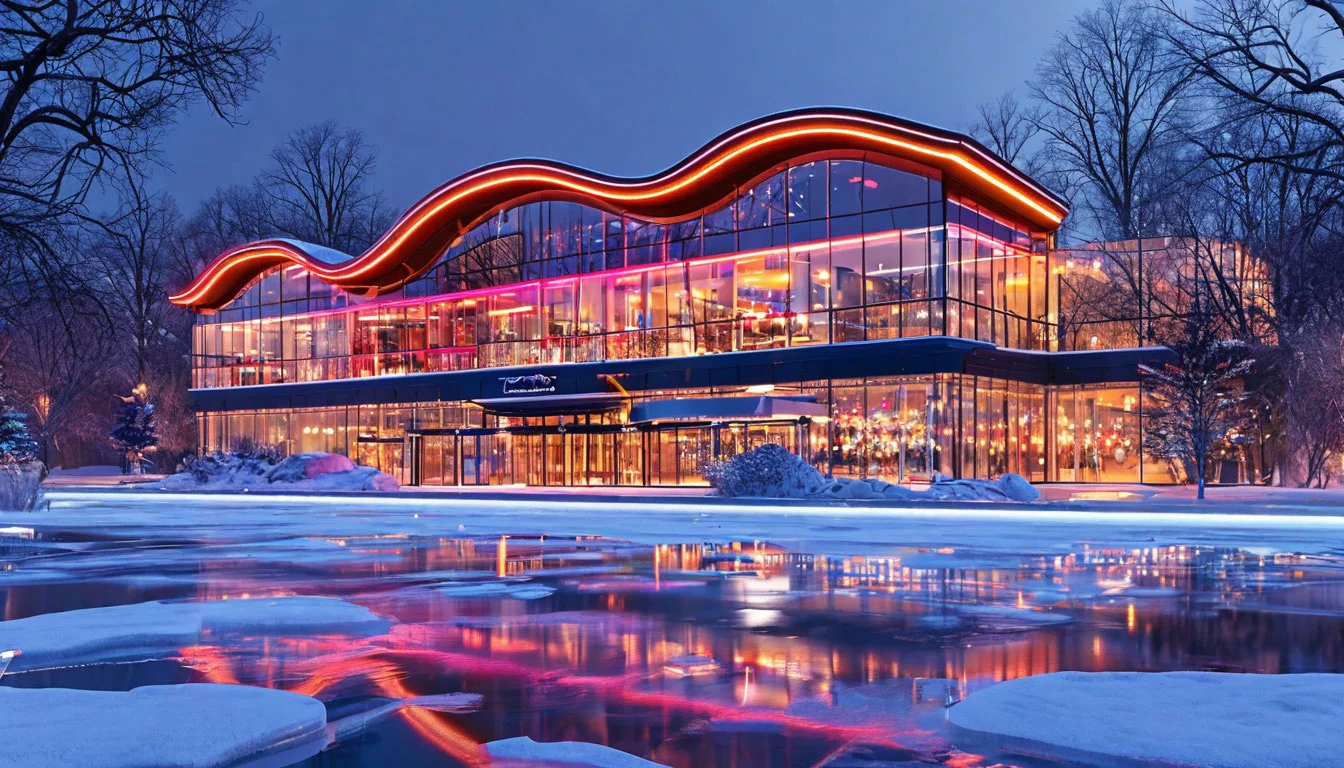 Руководство по архитектурному освещению фасадов ледовых катков и роллердромов