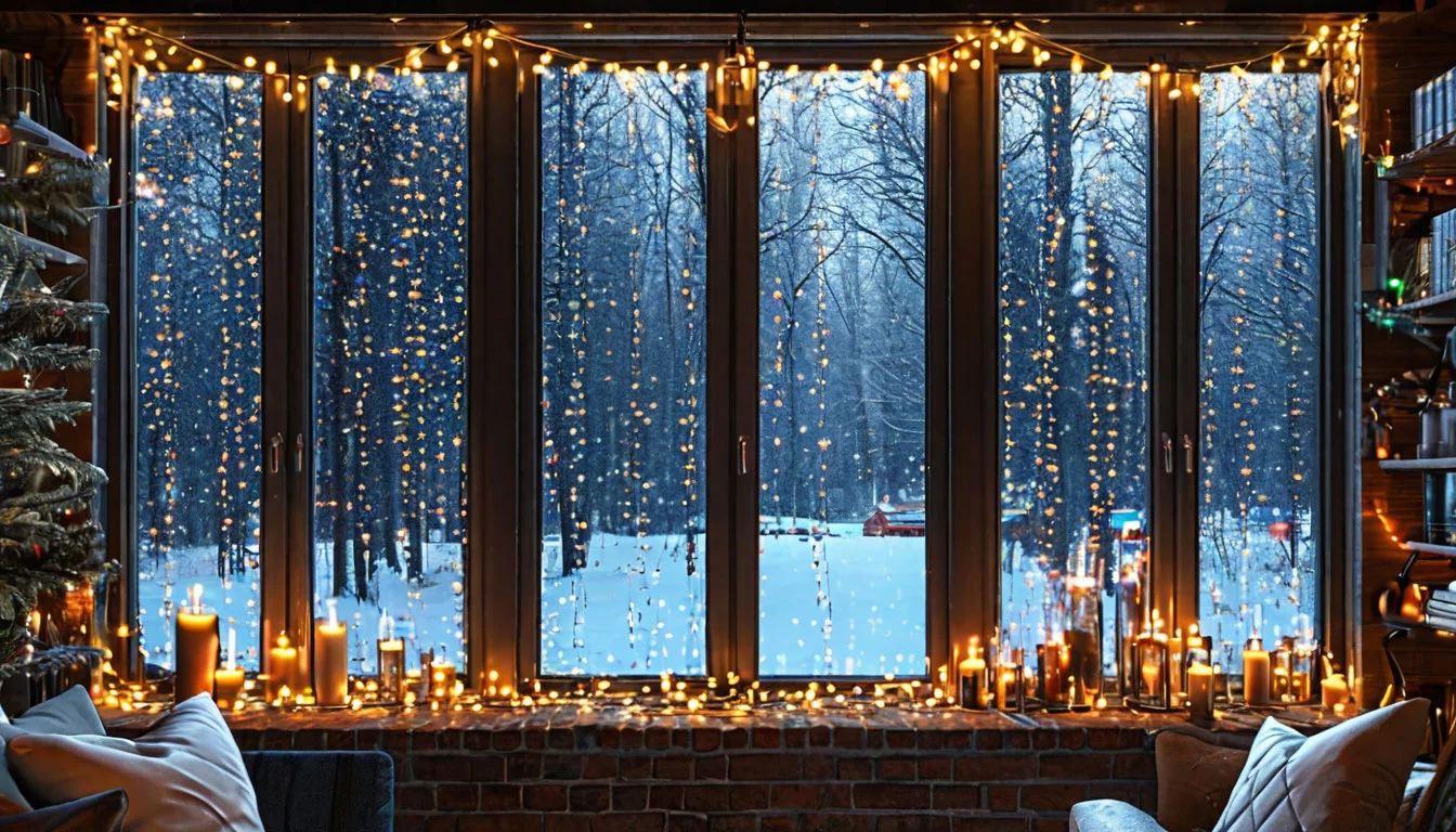 Гирлянды на окна: как выбрать и крепить для эффектного декора