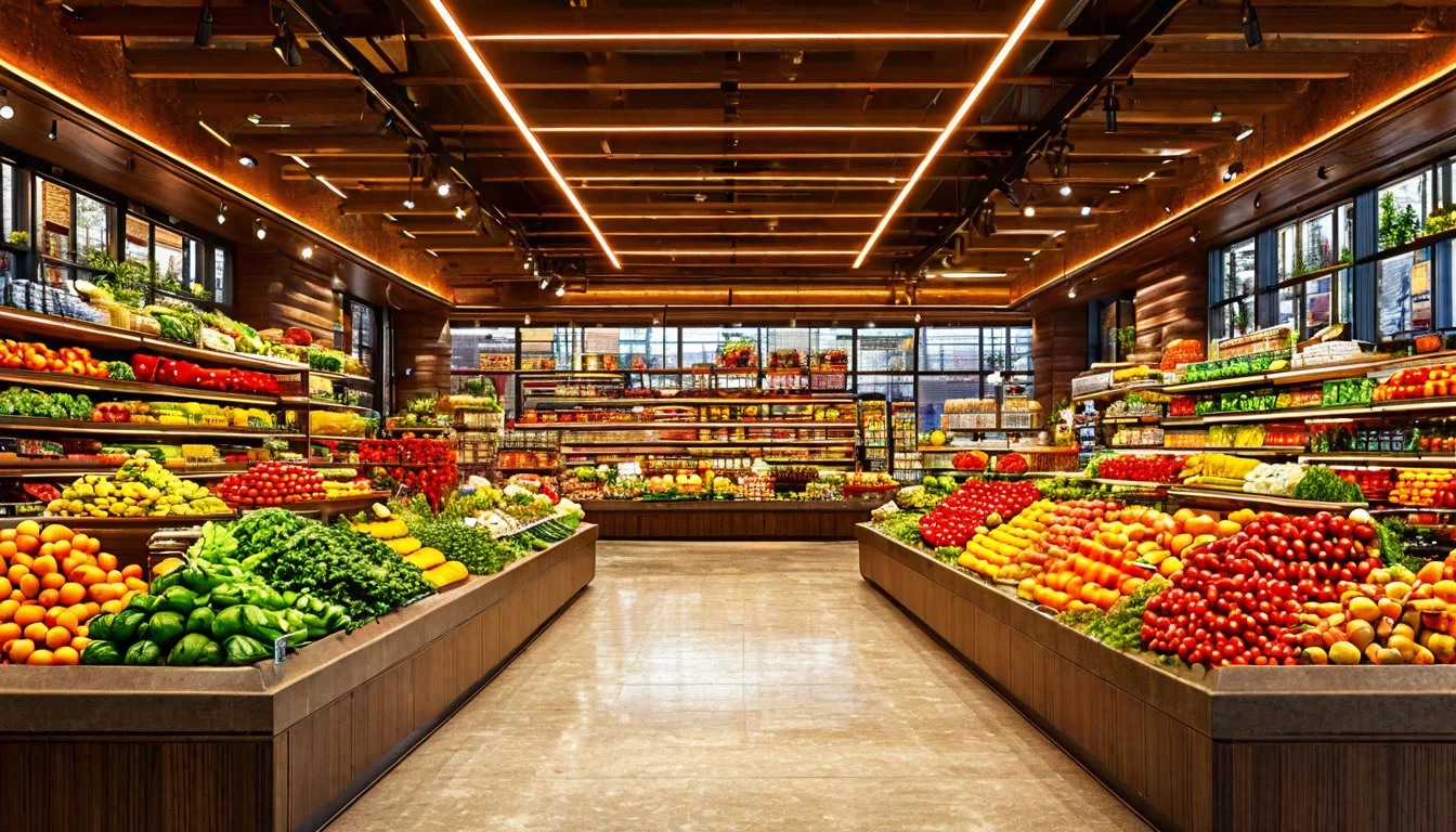 Идеальное освещение в магазине продуктов: ключевые правила и ошибки Идеальное освещение в магазине продуктов: ключевые правила и ошибки
