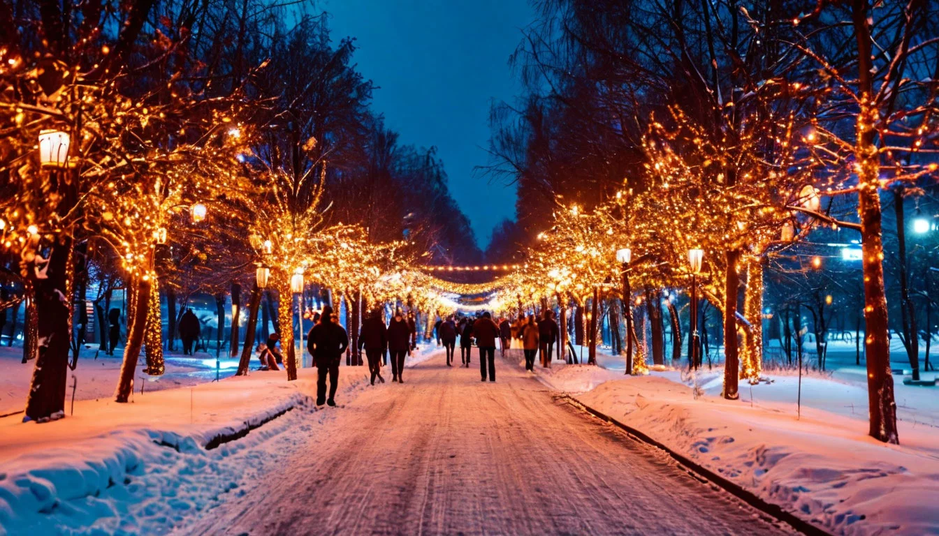 Топ-5 лучших парков Подмосковья по освещению зимой 2025-2026