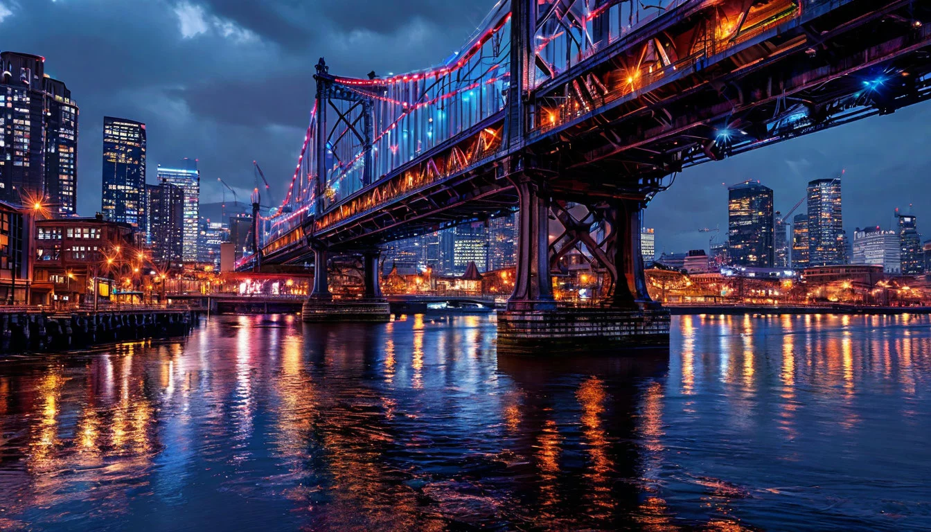 Декоративная подсветка мостов: Самые красивые мосты мира