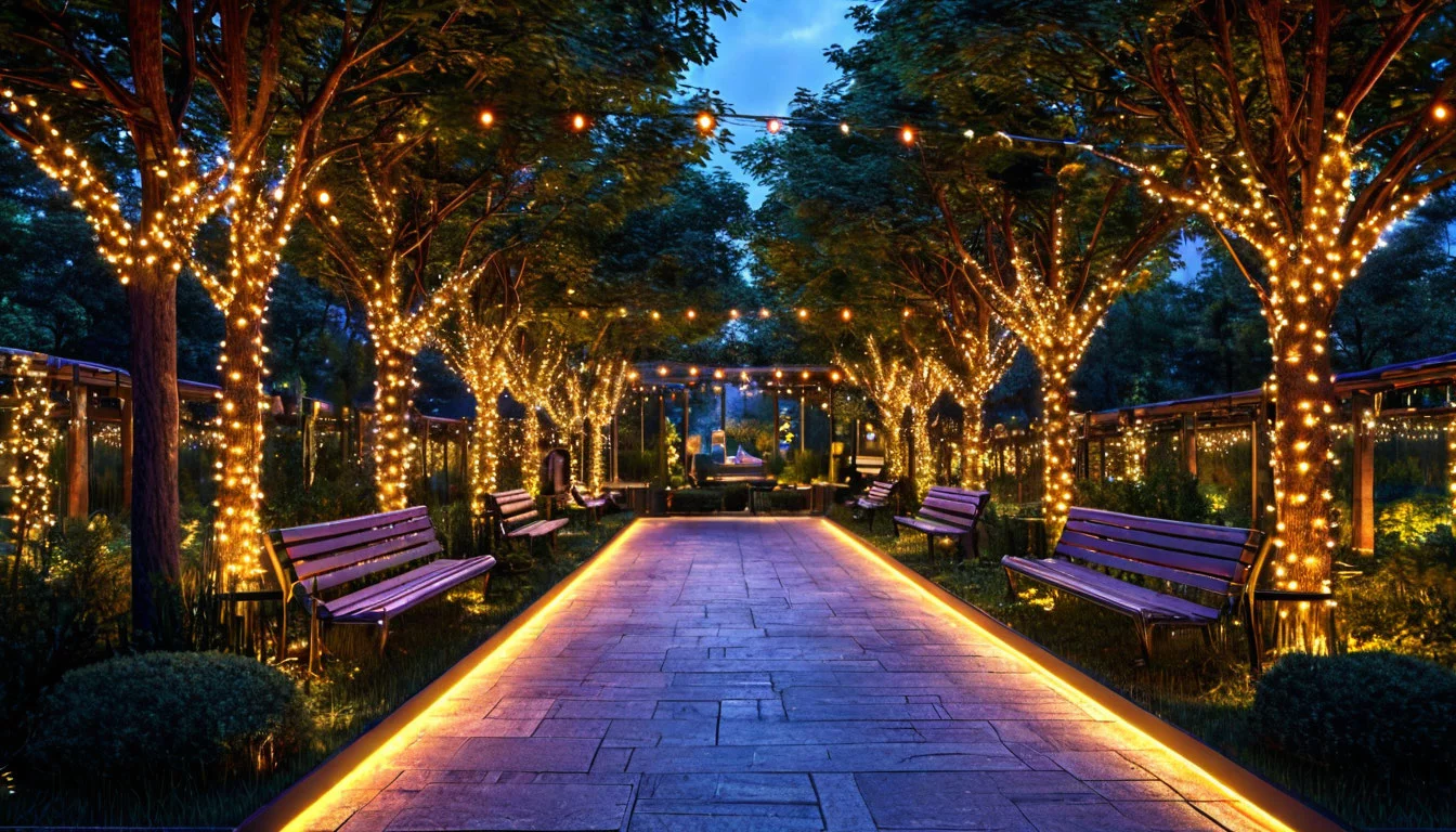 Декоративное освещение фотозоны в парке: тренды и технологии 2025 года Декоративное освещение фотозоны в парке: тренды и технологии 2025 года
