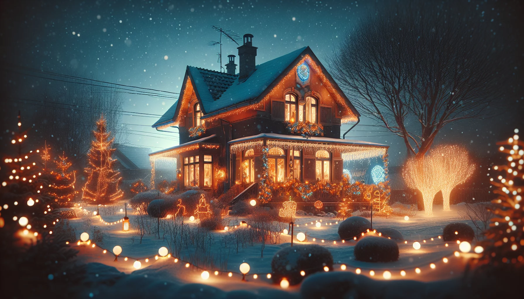 Тренды декоративного освещения 2025: гирлянды, неон, световые занавесы и дюралайт