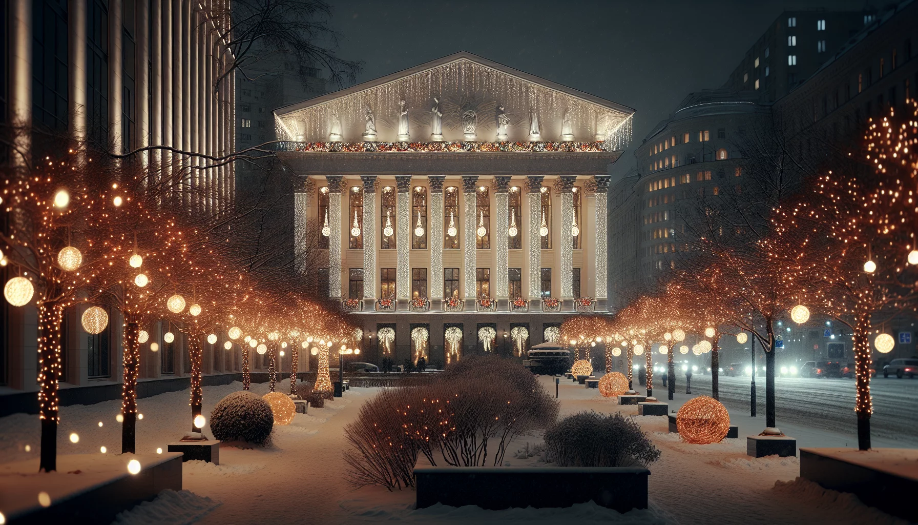 Новогоднее декоративное освещение парков и фасадов: тренды 2025 Новогоднее декоративное освещение парков и фасадов: тренды 2025
