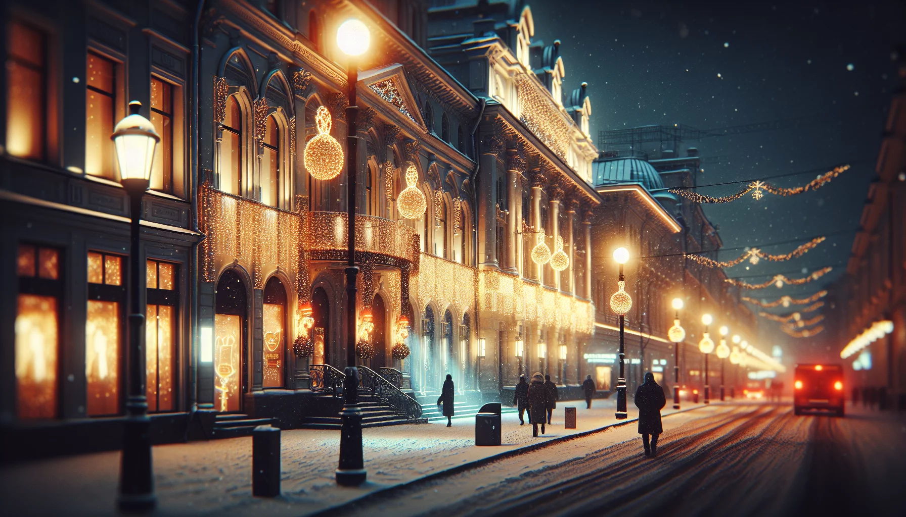 Идеи праздничного освещения фасадов зданий к Новому году Идеи праздничного освещения фасадов зданий к Новому году