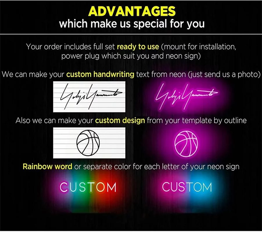 Элегантное неоновое украшение с надписью для праздничного оформления интерьера медицинского учреждения