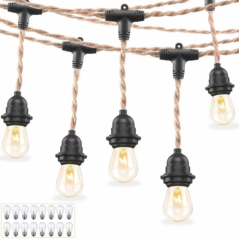 Водонепроницаемые светодиодные гирлянды с высоким классом защиты IP для использования в патио и беседках