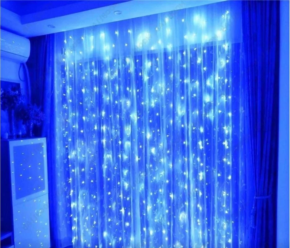 Светодиодная гирлянда ШТОРА с безопасной конструкцией для детей и животных в парковых зонах