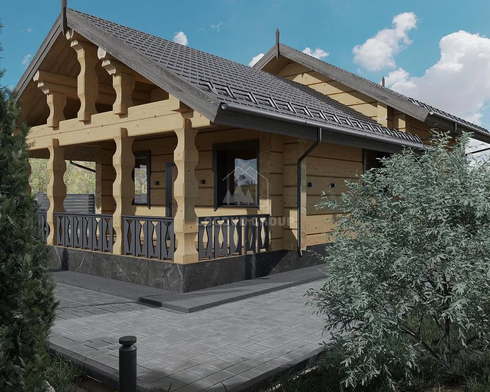 Архитектура русской избы с волоковыми окнами для естественного освещения