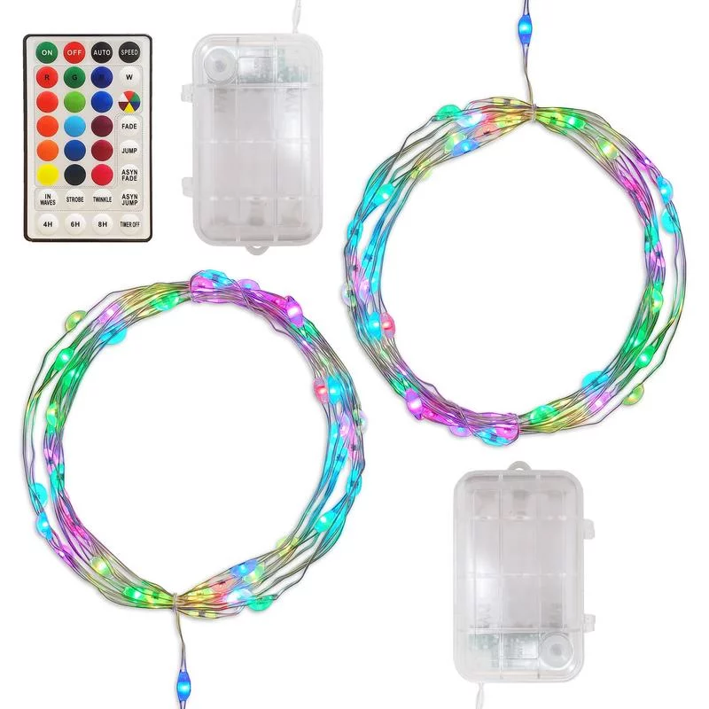 Батарейные светодиодные гирлянды с пультом дистанционного управления для удобного использования в беседках
