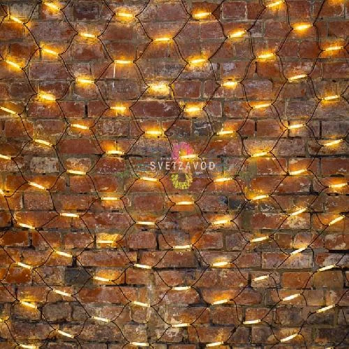 Гирлянда сеть, 2х3м, теплый белый, 432 LED, черный каучук, IP67, Neon-Night 