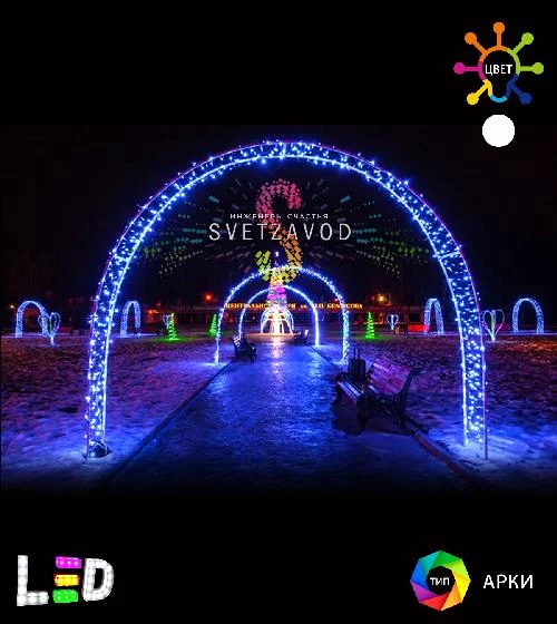 Светодиодная арка "Эко" 270х270 см (каркас)