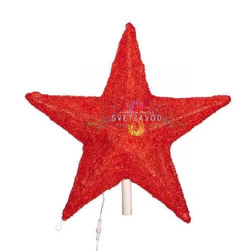 Акриловая светодиодная Звезда 80см, 210 LED, красная, съемная труба, подвес, Neon-Night Акриловая светодиодная Звезда 80см, 210 LED, красная, съемная труба, подвес, Neon-Night