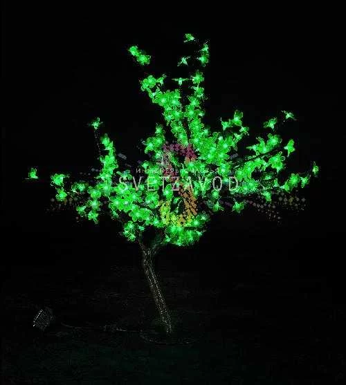 Светодиодный куст Сакуры, 0,8 м, Ø0,8 м, 224 LED, зеленый