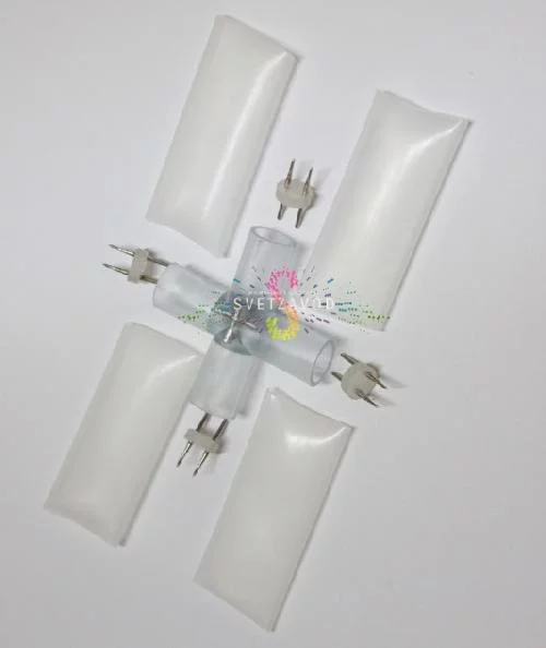 Коннектор cоединительный X-образный, для светодиодного дюралайта, 2W Ø 13мм