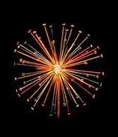 Световой фейерверк "Шар", Ø5м, мульти, 24В, 52 луча