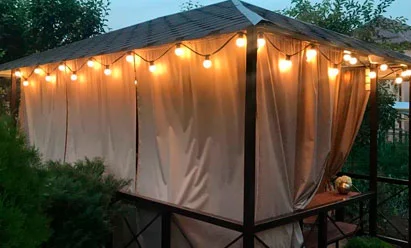 Гирлянда лампочки уличная