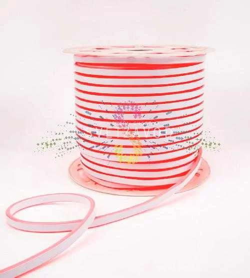 Светодиодный гибкий неон, двухсторонний, красный, 8х16мм, 100м, 120SMD2835, 220В, IP65, Neon-Night