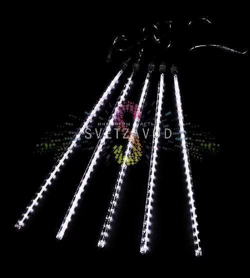 Гирлянда Тающие сосульки, белая, 5х80см, шлейф 5м, 12В, 360LED, IP65, без блока питания