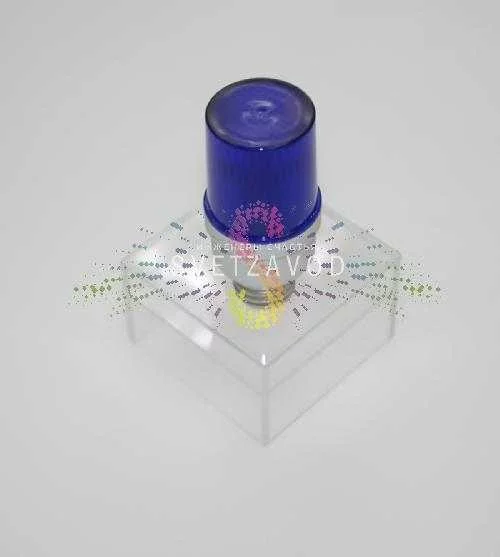 Строб-лампа светодиодная, синяя, 21 LED, 220В, цоколь Е27