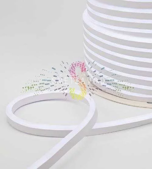 Светодиодный гибкий неон, белый, 8х16мм, 120SMD2835, 220В, IP65, 100м, Neon-Night Светодиодный гибкий неон, белый, 8х16мм, 120SMD2835, 220В, IP65, 100м, Neon-Night