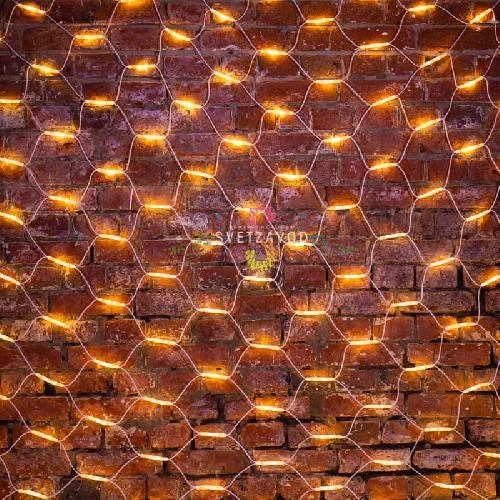 Гирлянда сеть, 2х3м, теплый белый, 432 LED, белый каучук, IP67, Neon-Night 