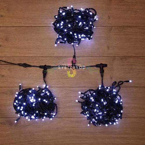 Клип Лайт Спайдер с контроллером, 24В, 3 нити по 20м, белый, черный ПВХ, IP65, Neon-Night