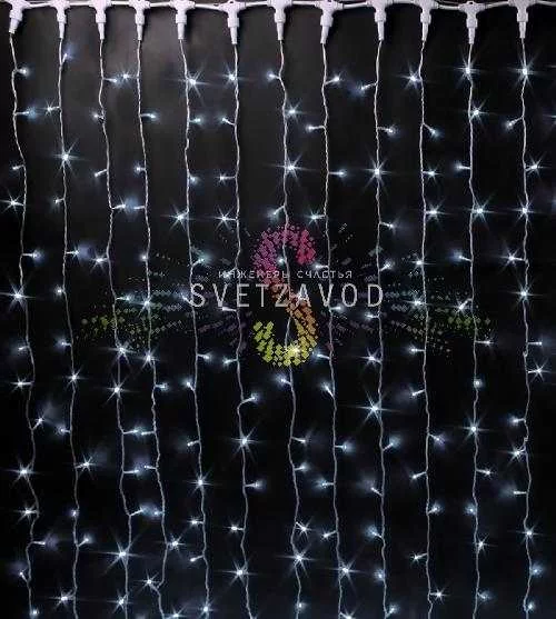 Светодиодный дождь Водопад, 3х2м, белый, чейзинг, прозрачный ПВХ, 24В, IP54, Rich Led Светодиодный дождь Водопад, 3х2м, белый, чейзинг, прозрачный ПВХ, 24В, IP54, Rich Led