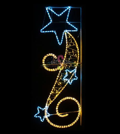 Светодиодная консоль "Звездный путь", 150х60 см, белый, теплый белый