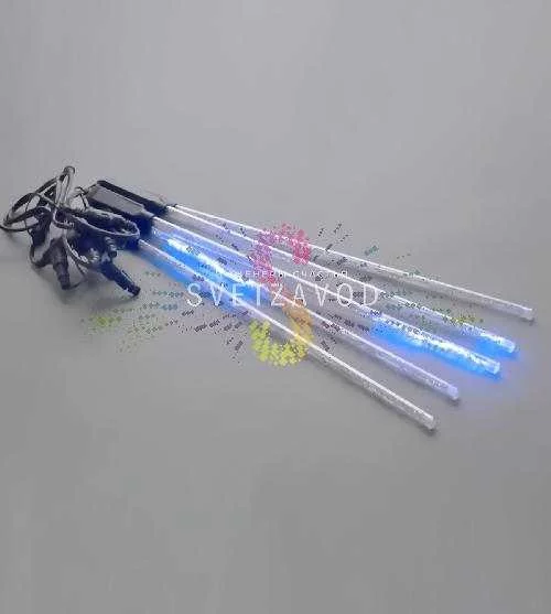  Гирлянда Тающие сосульки, синяя, 5х50см, шлейф 5м, 12В, 320LED, IP54, с блоком питания