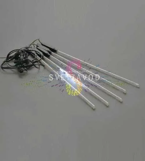 Гирлянда Тающие сосульки, белая, 5х50см, шлейф 2м, 12В, 320LED, IP54, с блоком питания