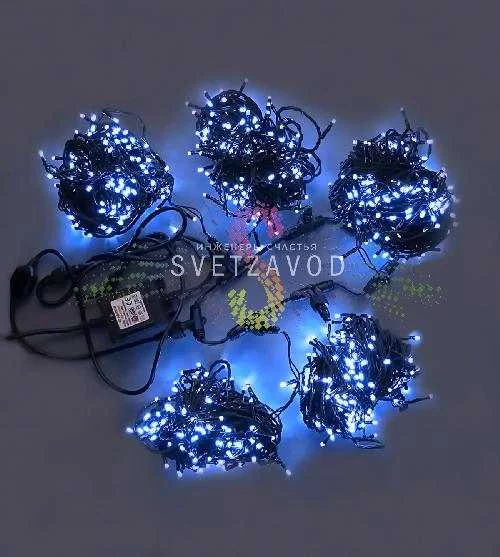 Клип Лайт Спайдер, 24В, 5 нитей по 20м, синий, фиксинг, черный ПВХ, IP54