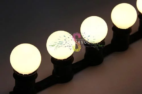 Декоративная лампа, Е27, 4 LED, 1,2Вт, 24В, Ø45мм, теплая белая