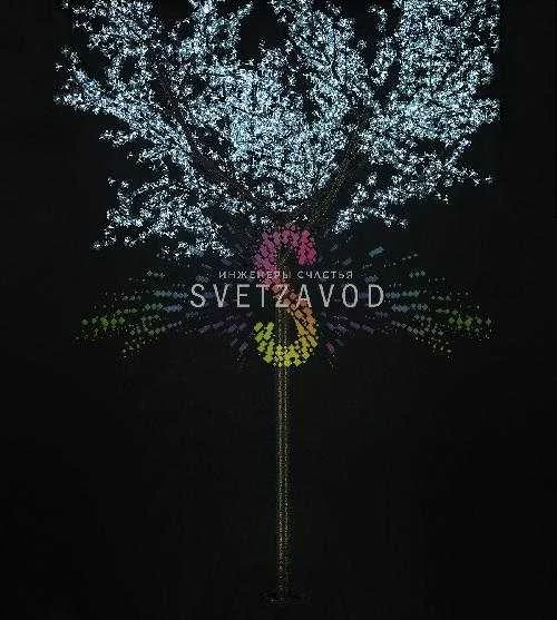 Светодиодное дерево Сакура, 3,5 м, Ø3 м, белое, 24B, 2688LED, IP65